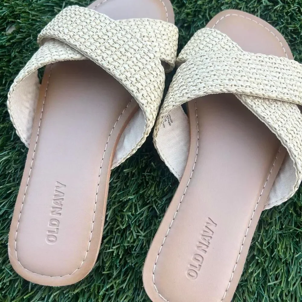 Old-navy Women's Cream and Tan Sandals